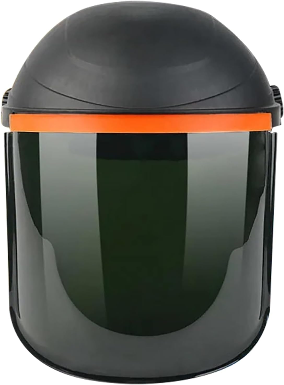 Visible Professional Welding Hood Drop Welding with Transparent Screen, Lightweight and Comfortable for Cutting Polishing Welding (Black Top Dark Green)