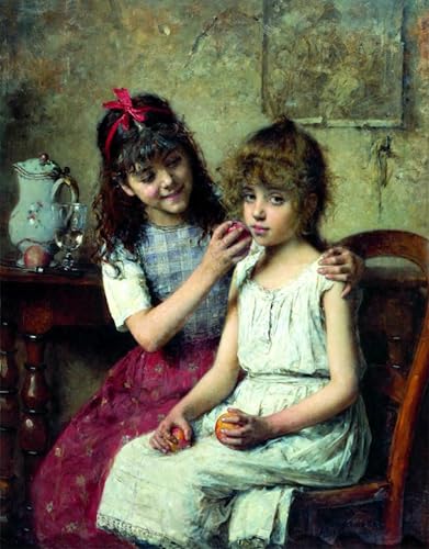 Toile murale abstraite Amis d'Alexeï Harlamoff pour habiller un mur vide de salon