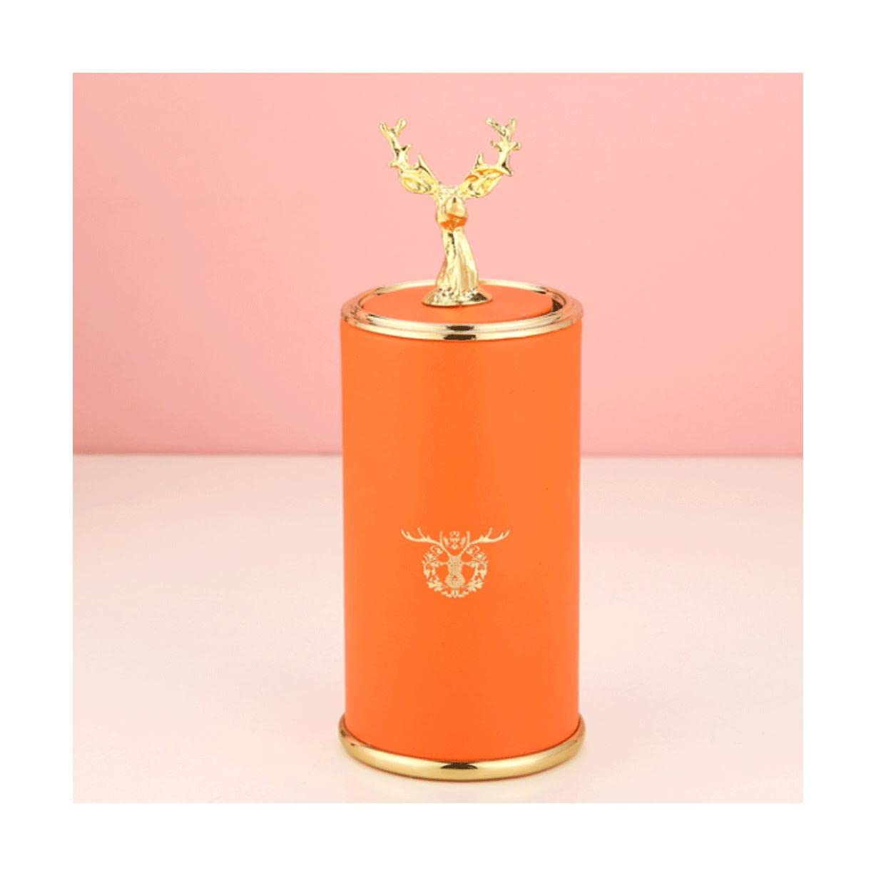 Wdwdw Orange Toothpicks Dispenser Toothpick Box Automatic Holder Push Type Holders Container Elk Creative Container
