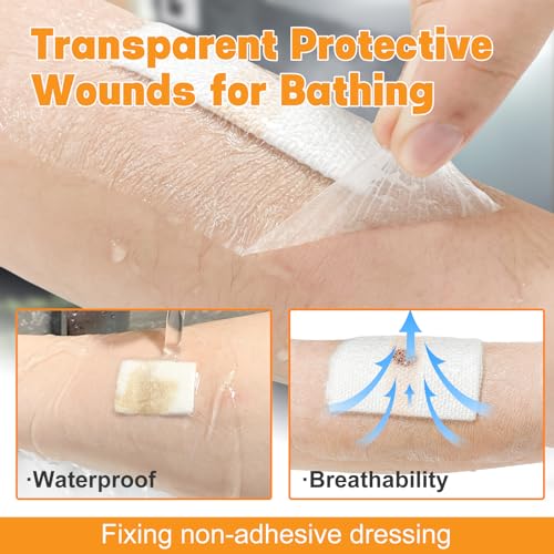 Image of Carbou Transparent Film Dressing, 6 inch x 8 inch, Pack of 20