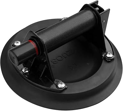 Ghopy 8" Vacuum Suction Cup Glass Lifter, Heavy Duty Suction Cups with Handle Vacuum Lifter for Granite & Glass Lifting Window Replacement Load Capacity 220KG/485 lbs