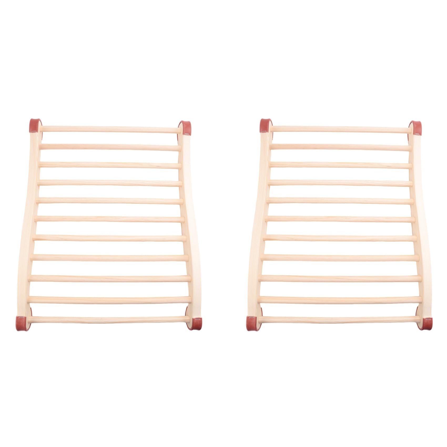 Hndhbfgrt 2X Sauna Backrest, Wooden Sauna Backrest, Ergonomic S-Shaped Backrest, Suitable for Sauna Recovery,Health and Relaxation