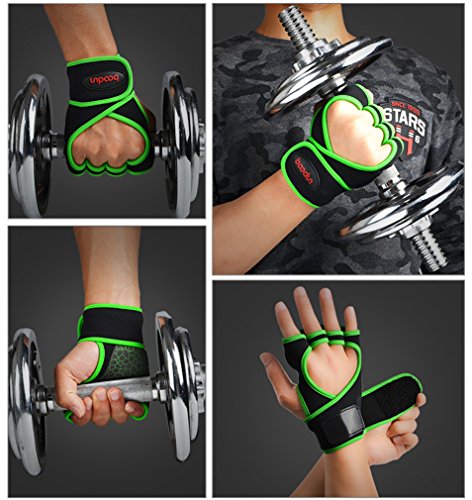 WeimoMonkey Womens Workout Gloves,for Weight Lifting Training Gym Hand Palm Protector Glove Black Size M