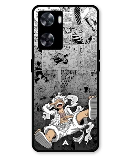 Image of Premium Anime 2 Case for Oppo A77s (Glossy Finish) Soft-Touch Metal TPU Back Cover, Shockproof, Designer, Aesthetic Mobile Phone Case
