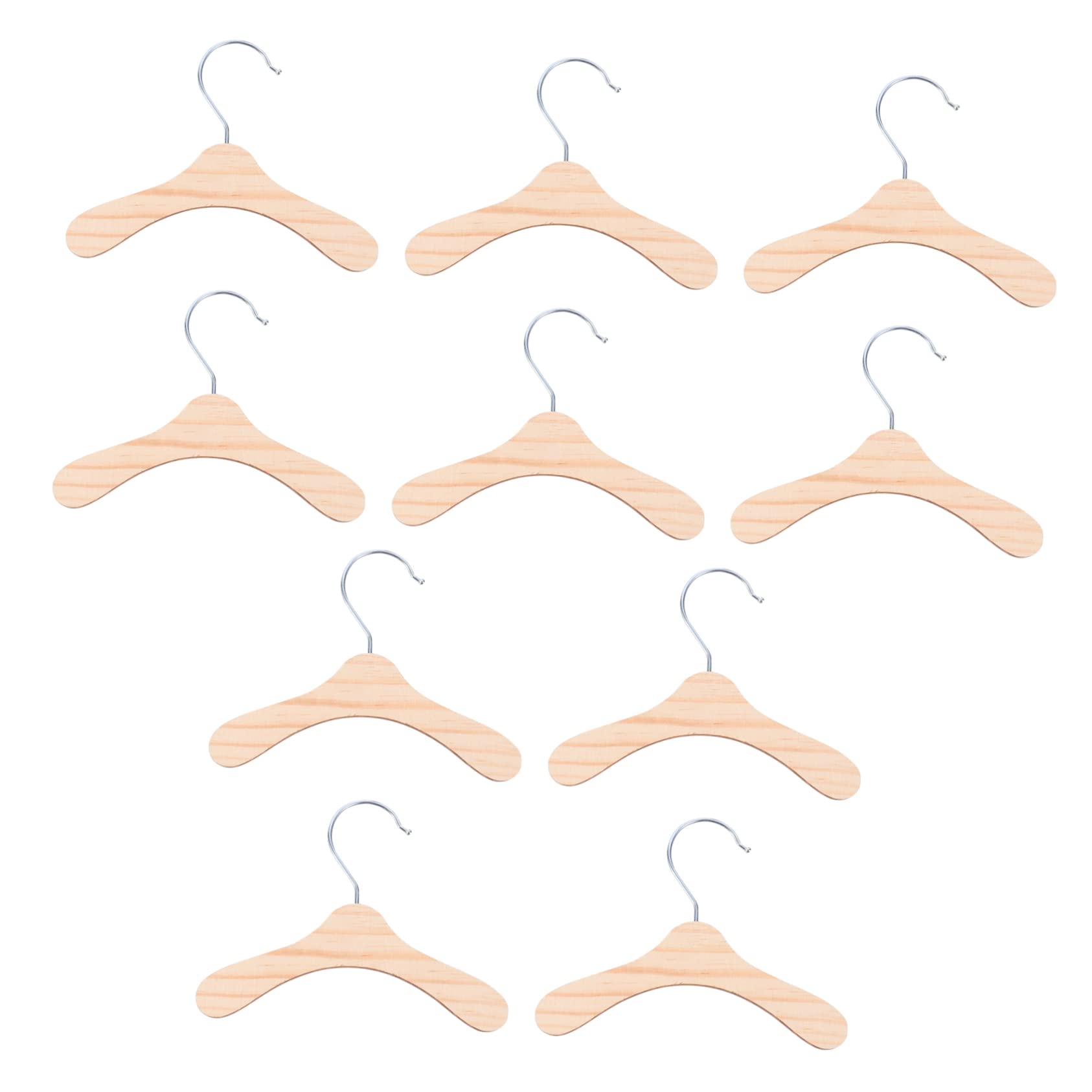 HOLIDYOYO 10pcs Pet Hanger Dog Hanging Racks Clothes Hanger Dog Kennel Puppy Cooling Vest Pet Clothes Rack Hangers Belt Hanger for Dogs Handle Thrower Dog Clothes Coat Hangers Play Wood