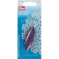 Prym 611744 Tatting Shuttle, Aluminium, Purple, 65 mm, farbig sortiert, 1 Stück