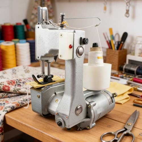 130W Handheld Electric Bag Closer Sewing Machine 800 Stitches/min, 7-10mm Stitch Length, for Woven Bags, Rice Bags, Snakeskin Packing