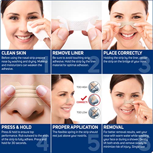 Image of Clear Passage Nasal Strips Extra Strength, Tan, 100 Count | Works Instantly to Improve Sleep, Reduce Snoring, & Relieve Nasal Congestion Due to Colds & Allergies