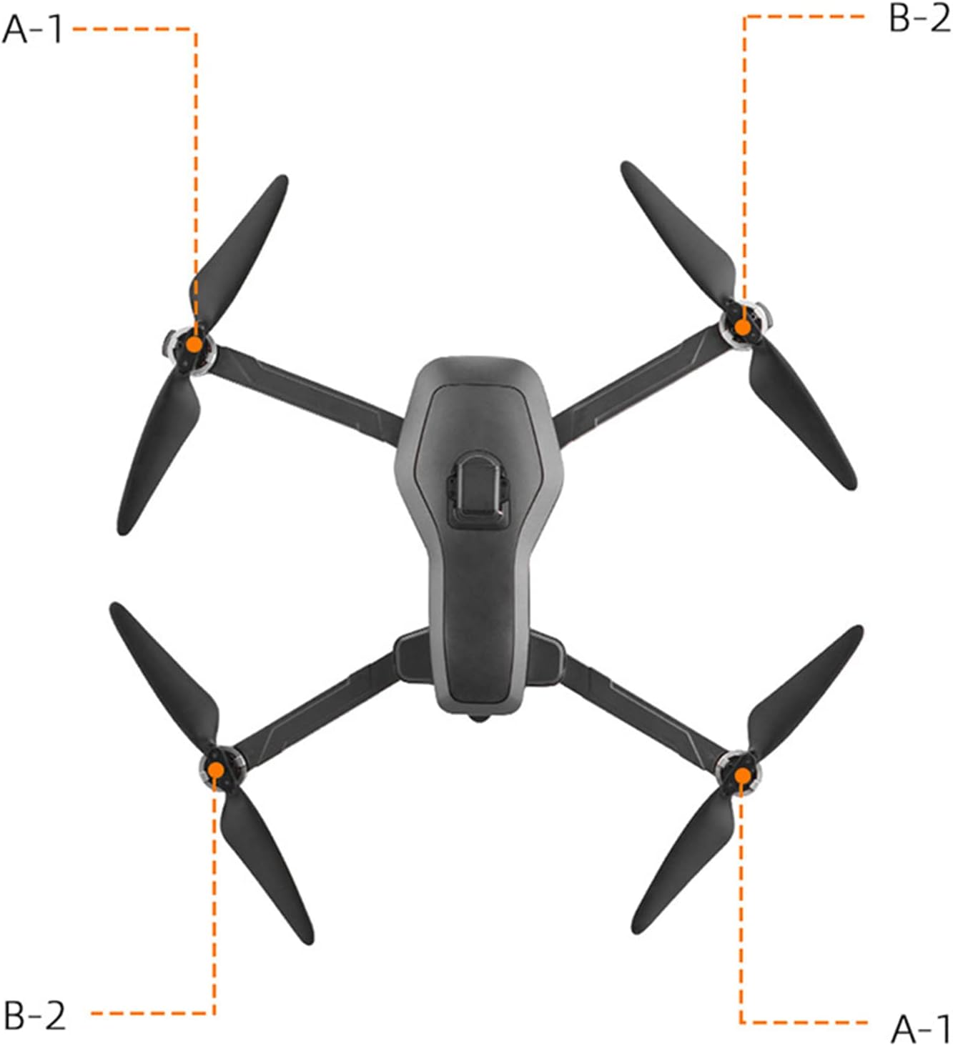 VGEBY Drone Propellers, Replacement Drone Wing Blades Repair Accessories for 3 SG906 Drone Blades Accessories (2 Pairs)