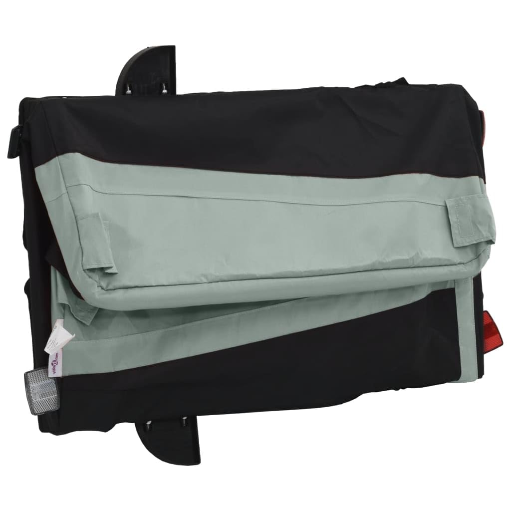 LAPOOH Przyczepa rowerowa, czarno-szara, 30 kg, żelazo, przyczepa rowerowa, przyczepka rowerowa (SPU: 94035)