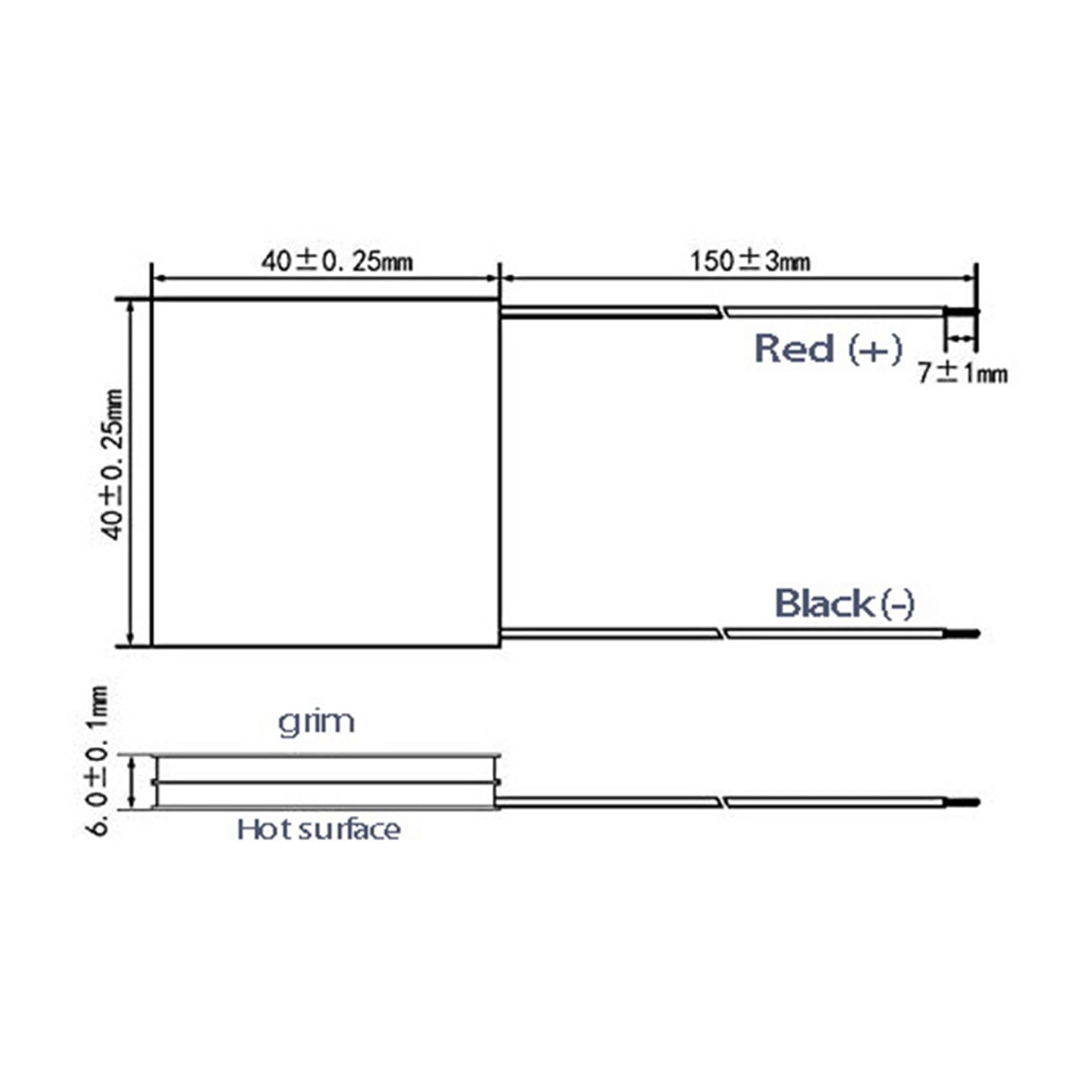 4X Thermal Umwandlung zu Elektrische Heizung Kühleinheit TEC2-19008 12V 8A 40X40MM