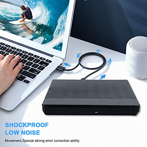 Graveur DVD USB externe résistant aux chocs pour PC Windows XP