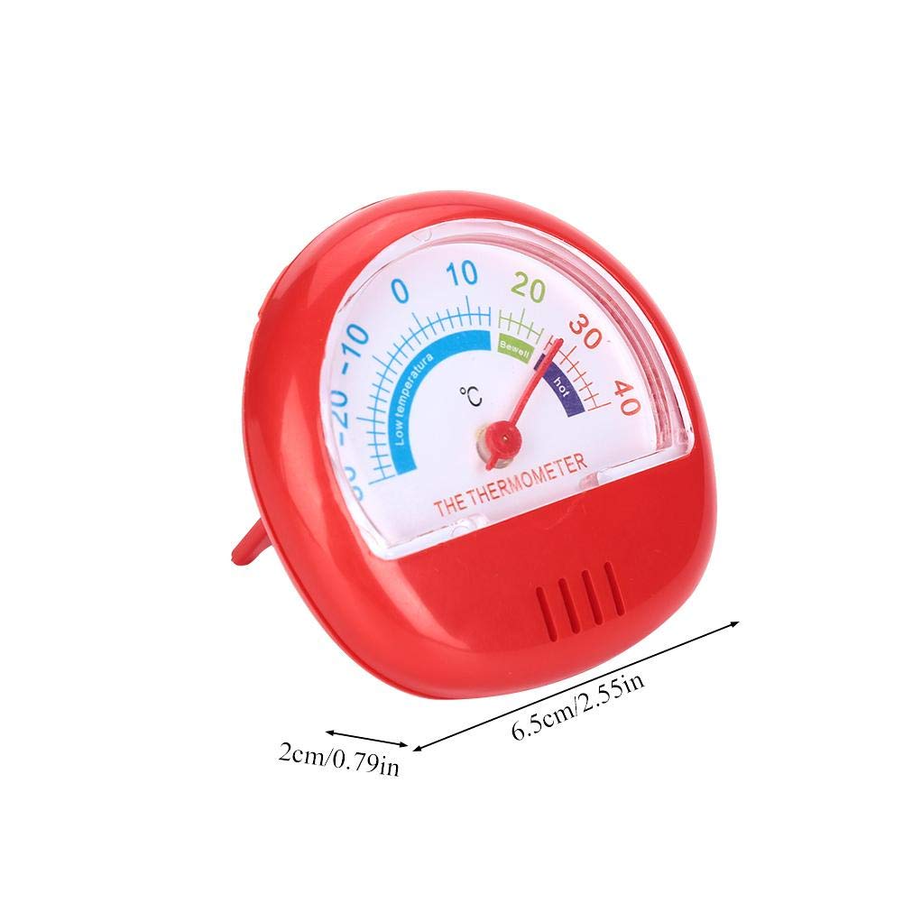 Termometro Frigo e Congelatore, Rosso, Meccanico, Analogico, ABS, 1 Unità