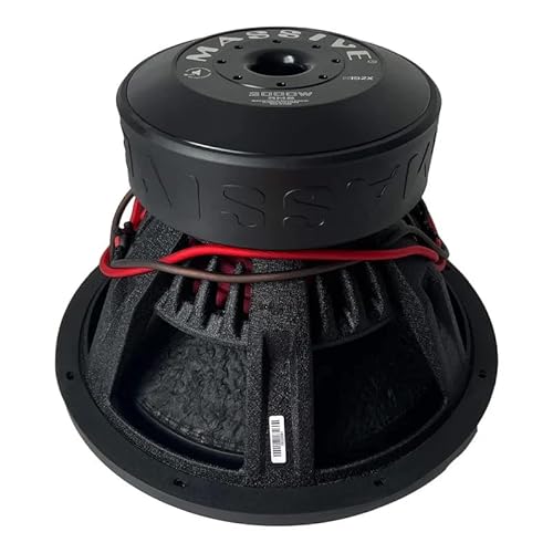 Massive Audio H152X | 15” 2000W RMS Dual 2-Ohm – XL Series 3” Voice Coil Mega Bass Woofer, Heavy-Duty Cast Basket, Competition-Grade Car Audio - Hippo Series Subwoofer