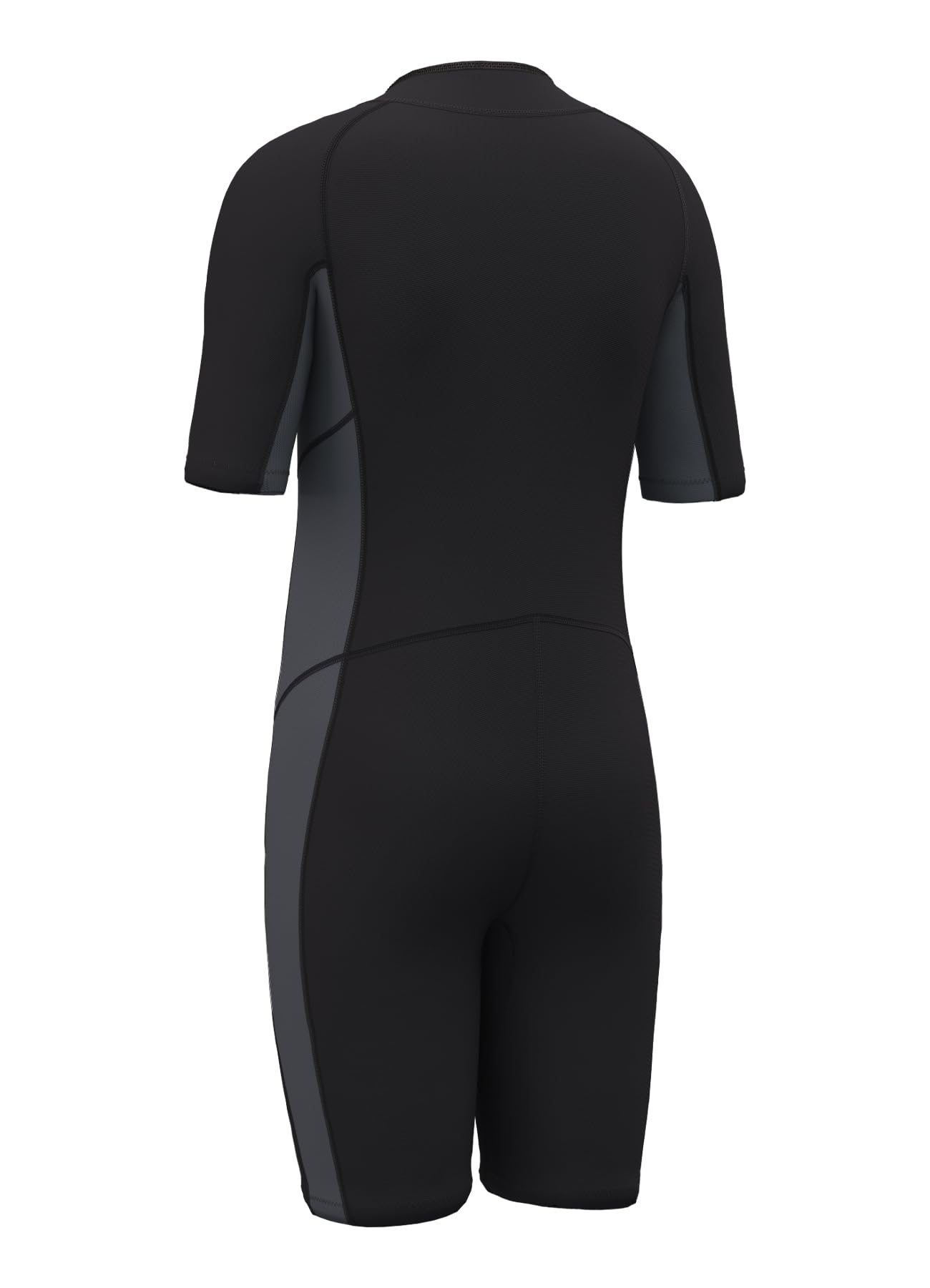 Hevto Kids Wetsuit for Boys Girls Toddler 2mm Neoprene Shorty Wetsuit Size 12 Child Front Zip Wet Suit Thermal Swimsuit Swimming in Cold Water (K3S-Gray, 12)