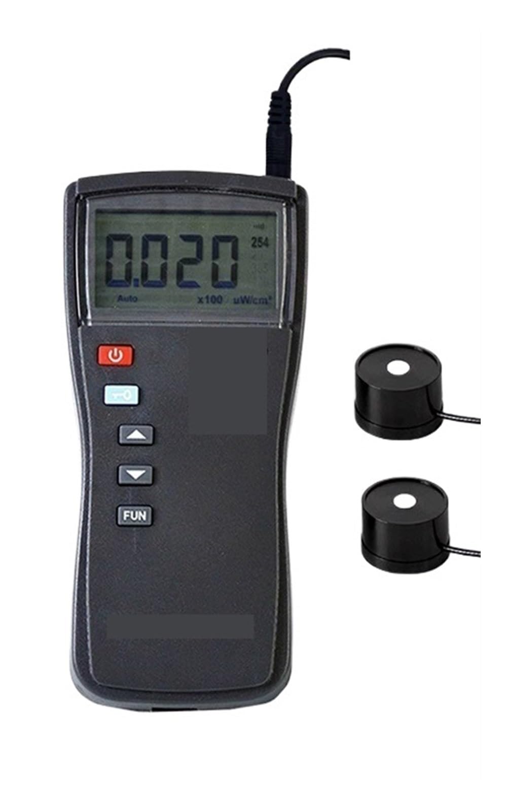UV-Messgerät, UV-B UV bestrahlungsstärke Meter Einzel 254nm297 dual Kanal UV Lampe messrät Beleuchtung zur Messung von ultraviolettem Licht