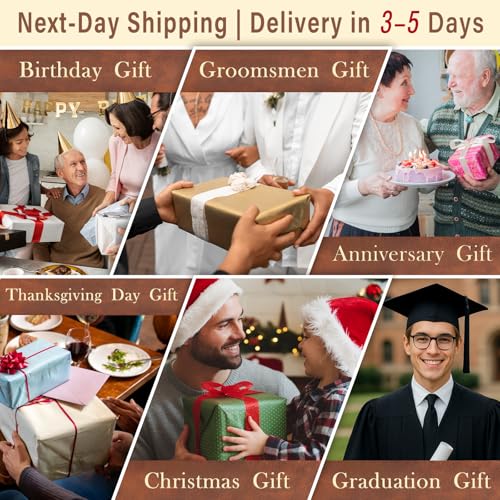 Personalized Toiletry Bag for Men, Custom Toiletries Shaving Bag Travel Pouch, Engraved Monogrammed Leather Cosmetic Hygiene Bag, Ideas Gifts for Men, Him, Dad, Husband, Boyfriend, Groomsmen, Birthday - Image 4