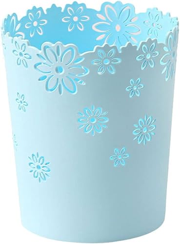 Wastebasket Super Mini - Cestas de basura de plástico con forma de flor hueca sin tapa