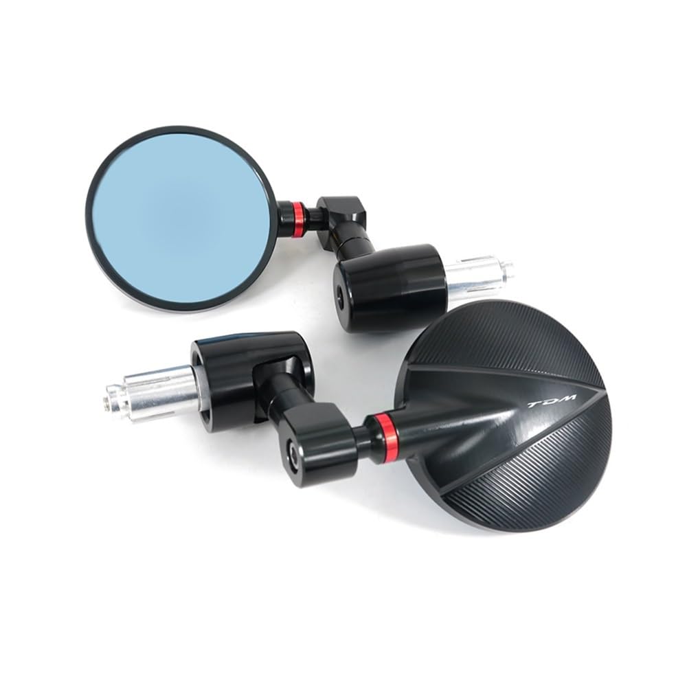 Rétroviseurs de Guidon CNC Yamaha TDM 900 Finition Rouge Premium