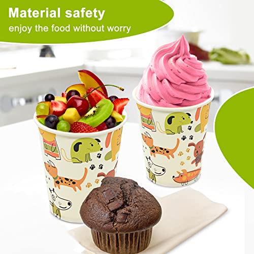 Isposable Cups, Hot Chocolate Cups, Plastic Cups, Solo Cups, Cute Dog Paper Cup, Plastic Cups 8 Oz For Birthday Parties, Picnics, Ceremonies And Any Events #TOP2