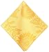 Mahogany Sunflower Jacquard Square Napkins, 18 by 18-Inch, Yellow, Set of 4