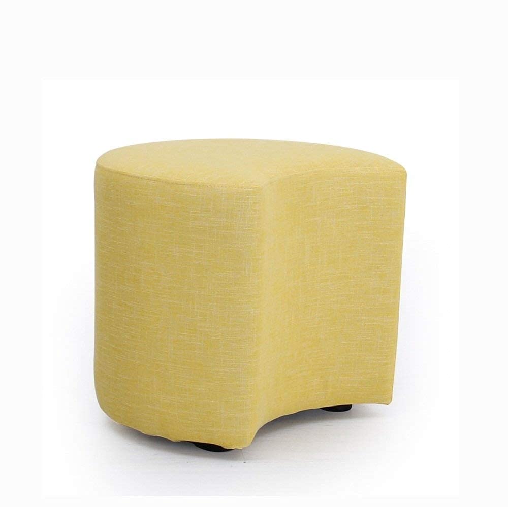 Repose-Pieds en Bois Massif et Tabouret de Salon en Tissu pour Entrée