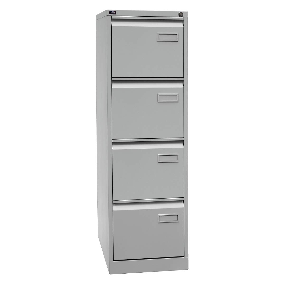 Bisley LIGHT Hängeregistraturschrank, einbahnig, DIN A4, 4 HR-Schubladen, Metall, 639 Oxfordblau, 62.2 x 41.3 x 132.1 cm