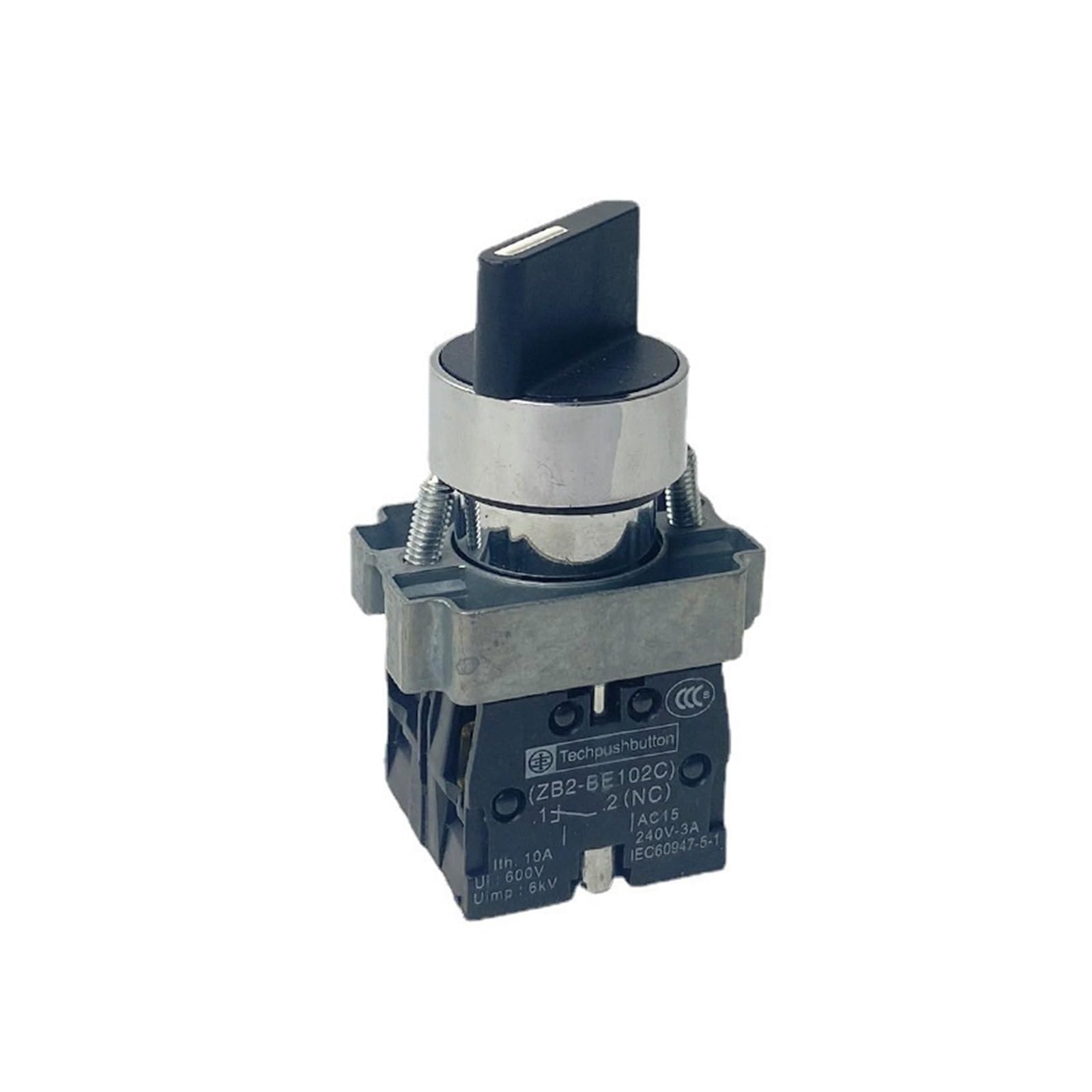 Interrupteur bouton rotatif GUMMMY XB2-BD33C pour sécuriser vos commandes électriques 2NO