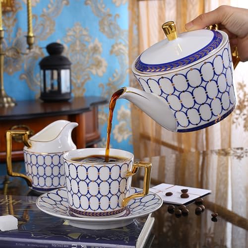 Jidaonop 57 15Pcs Bone China Tea Set thumb #4