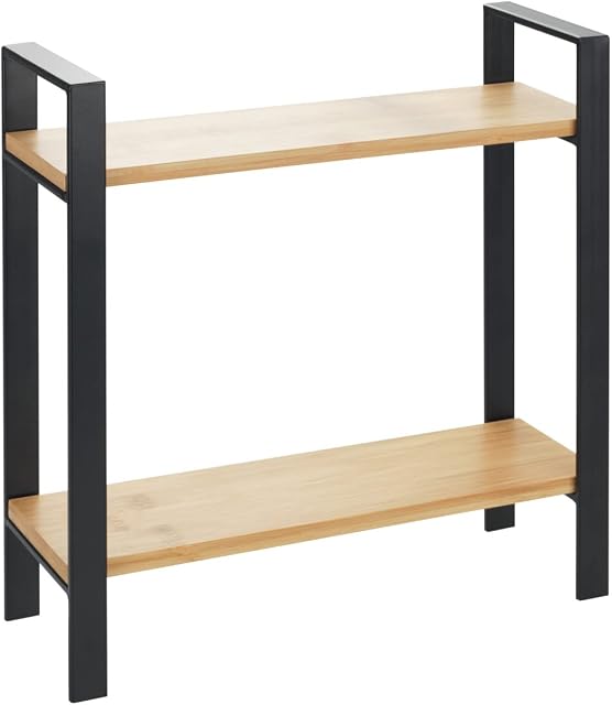 WENKO 53029100 Lou, kompaktowy regał kuchenny: (szer. x wys. x gł.): 32 x 33 x 11 cm, metal, czarny