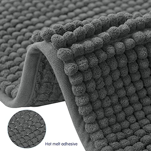 Subrtex BATH RUGS Bathroom Rugs Chenille Bath Rug Soft Short Plush Bath Mat Soft Shower Mat Water Absorbent Shower Mat Quick Dry Machine Washable thumb #5