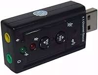 Adaptador Placa de Som USB 7.1 com P2 PC Notebook