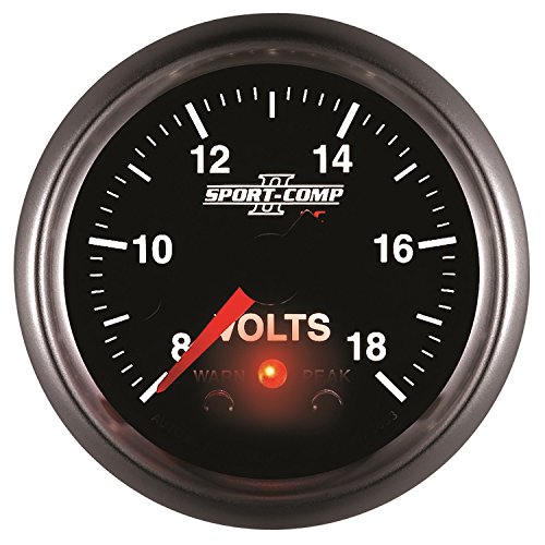 Auto Meter 3683 Sport-Comp Ii 2-1/16" 8-18V Full Sweep Electric Voltmeter Gauge #TOP6