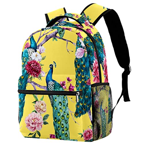 Fleurs paons floraison sacs à dos légers contre la fatigue