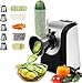 Affettatrice elettrica automatica per verdure, grattugia elettrica da cucina con 5 lame coniche, grattugia e tritatutto elettrico per verdure con controllo a un pulsante immagine