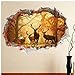 Arredamento Carta Parati Home 3D Adesivi Murali Cervi della Foresta del Poster Animali Stickers Murali per I Bambini Locali Camera
