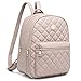 Myhozee Zaino Donna Pelle PU Zainetto Ragazza Casual Zaini Casual Daypack Backpack per Scuola Viaggio Lavoro Shopping Beige