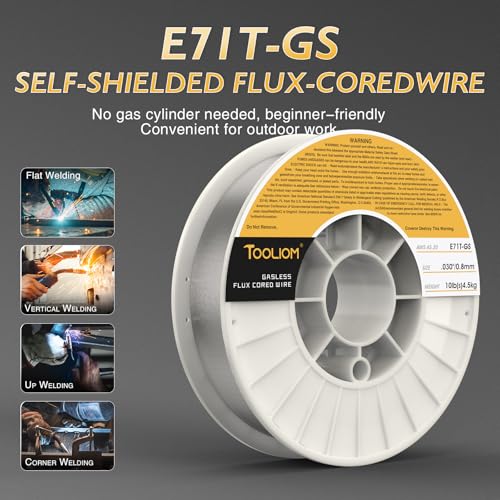 Image of TOOLIOM E71T-GS 0.030 inch Gasless Flux Core Welding Wire 10LB