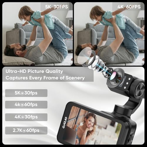 Image of ORDRO M5 Handheld Camera 5K, 3-Axis Stabilisation Video Camcorder