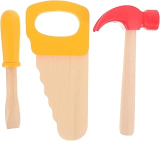 jojofuny 1 Set Wooden Hammer Toy, Simulation Pretend Play Tool Toys, Simulation Hammers Maintenance Tools for School Educational Play Games, Birthday Party Supplies