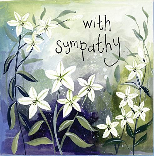 Alex Clark White Lilies Sympathy Card