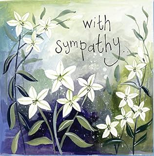 Alex Clark White Lilies Sympathy Card