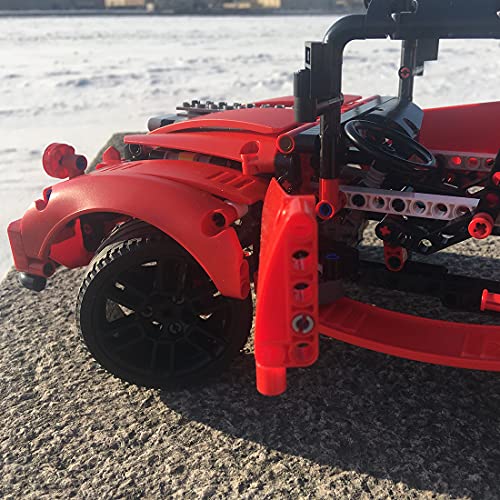 HYZH Technic Bausteine Racing Sportwagen Bausatz, 952 Klemmbausteine MOC-73135 Technik Classic Truck Model Bausteine MOC… – Bild 7