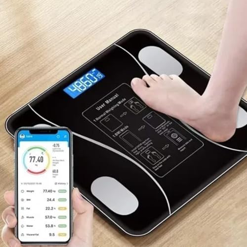 Balança Digital Inteligente com Bioimpedância,ate 180 kg Bluetoot...