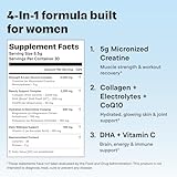 Best Creatine for Women Over 40: A Trainer's Honest Guide to Muscle, Energy & Brain Health 22 VitalForm Women’s Micronized Creatine Monohydrate Powder – 4-in-1 Workout Formula with Hydrolyzed Collagen, Electrolytes, CoQ10 & Vegan DHA – Supports Lean Muscle & Hydration – Unflavored, 30 Servings