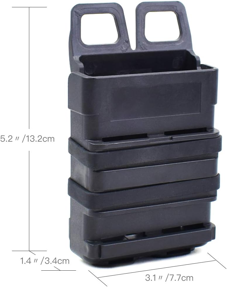 Tactical Fast Mag Attach Belt Magazine Pouch 5.56 Molle Holster Hunting(Hunting Mag Pouch - Molle Mag Pouch-Tactical Mag Pouch Holster)