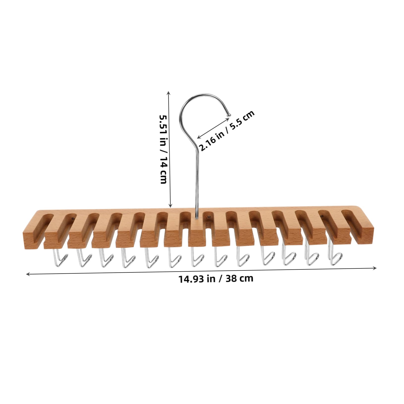 Garneck Men's Belt Organizer Wall Mount Belt Hanger Tie Hangers Closet Accessory Space-Saving Design