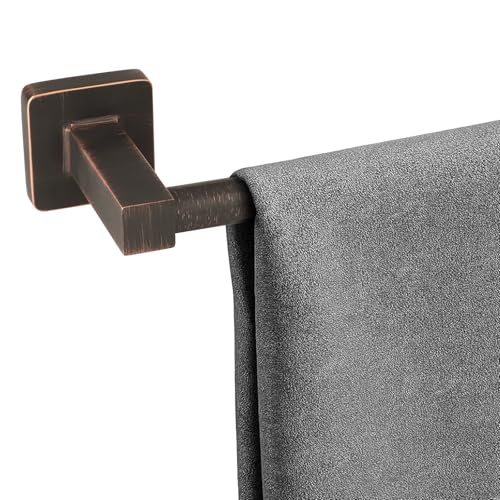Ntipox Antique Bathroom 24 Inch Towel Bar Oil Rubbed Bronze Towel Racks for Bathroom Wall Mounted Bathroom Towel Holder Brushed Bronze Towel Rod