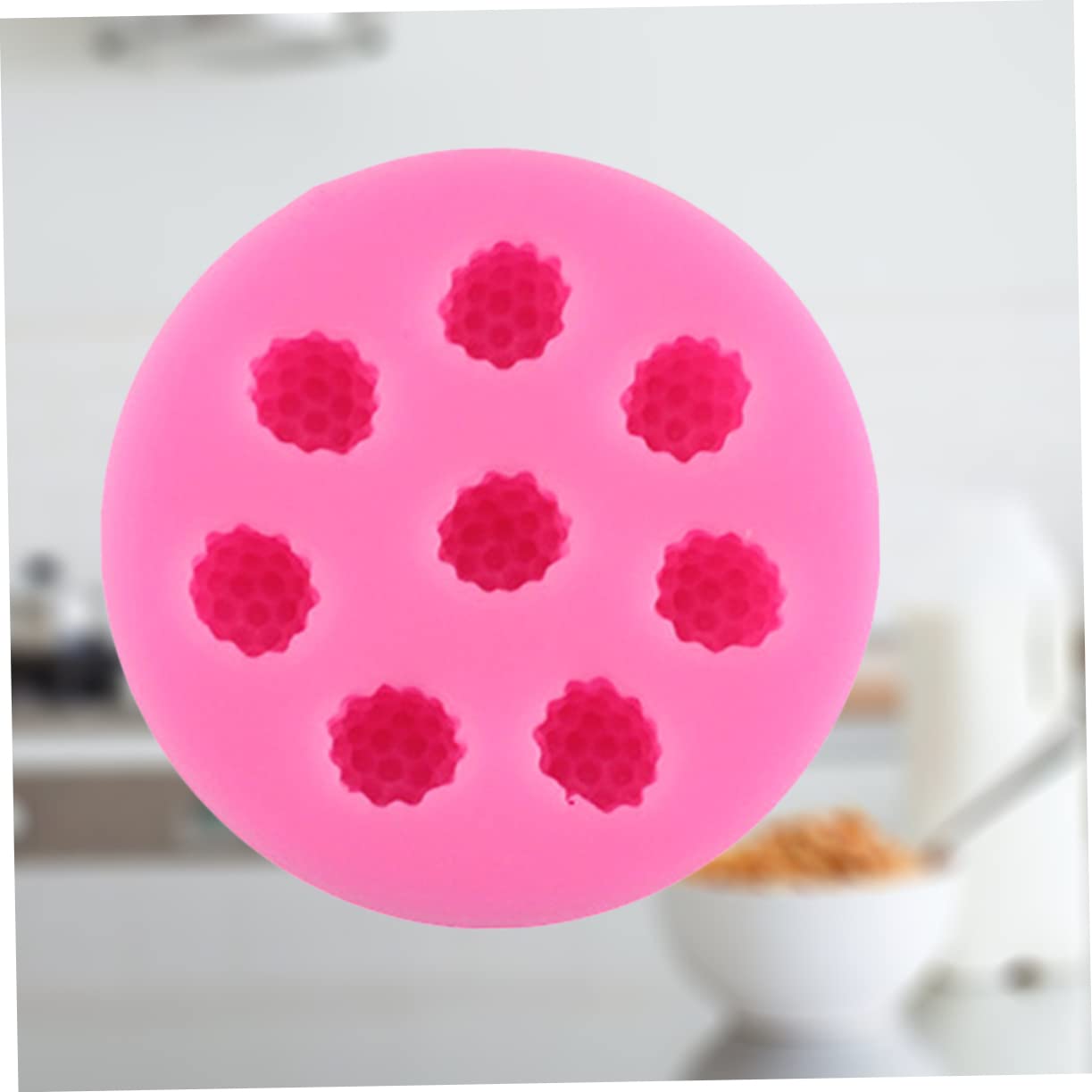 MAGICLULU 3pièces Moule Silicone Compartiments Pour Décoration De Gâteaux Outil De Pâtisserie Facile à Démouler Non Adhésif Pour Chocolat Et Bonbons Rose