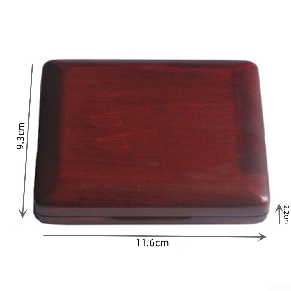 Étui de rangement pour anches de basson, étui de rangement pour anches de hautbois, 11,6 x 9,3 x 2,2 cm (rouge)
